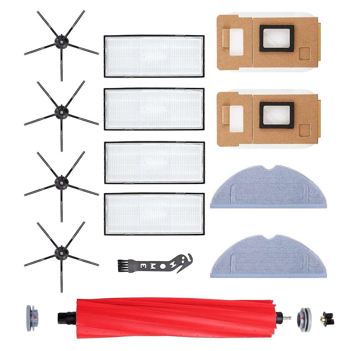 Main Brush Side Brush Hepa Filter Mopping Cloth Dust Bag for Roborock