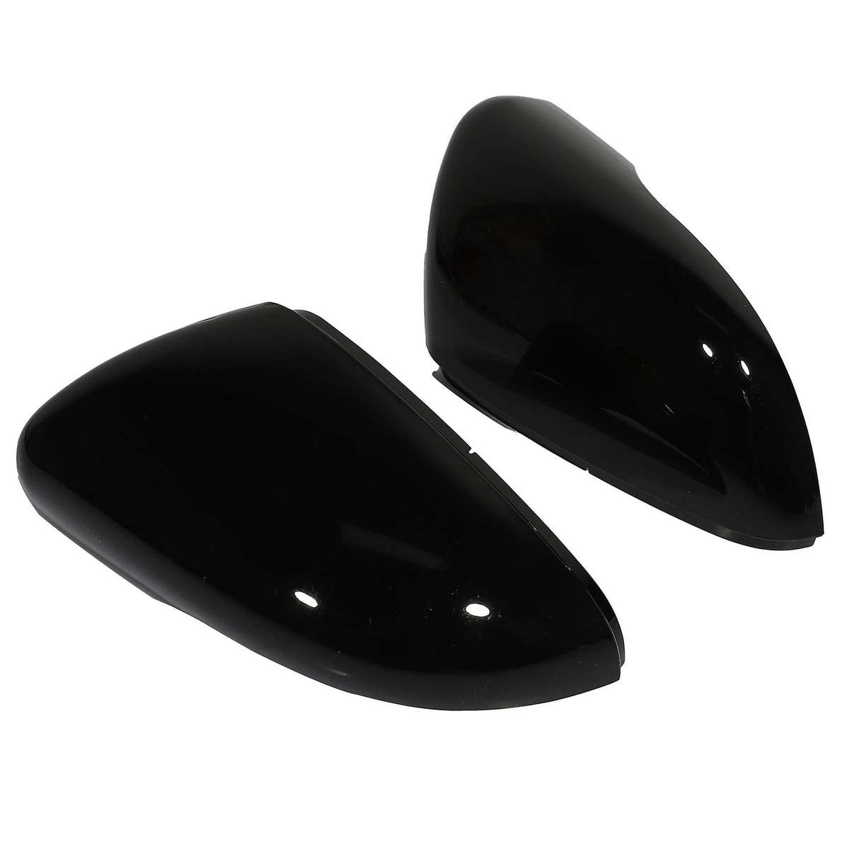 Left+right Gloss Black Wing Door Rear View Mirror Cover for Touran