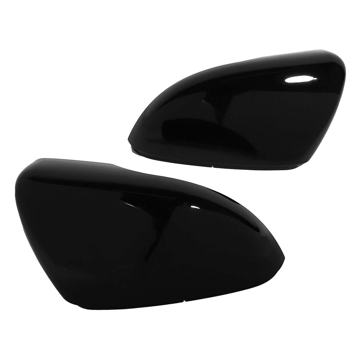 Left+right Gloss Black Wing Door Rear View Mirror Cover for Touran