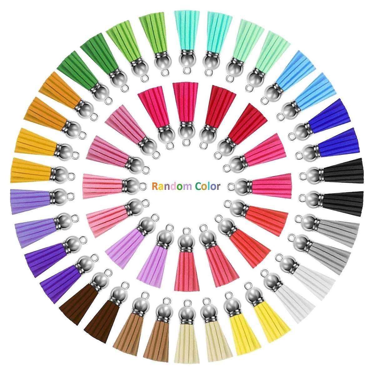 Keychain Acrylic Blanks,tassels,key Rings and Jump Rings Diy Set