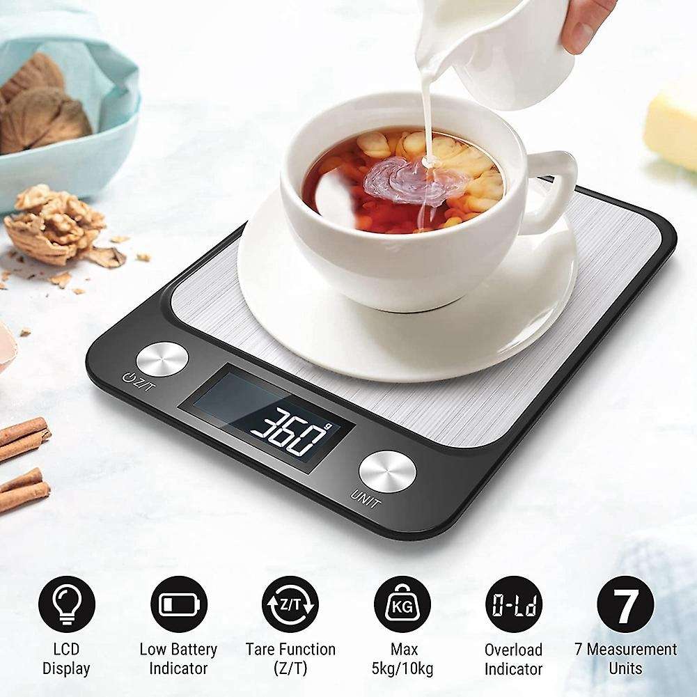 Food Scale Weighing Grams and Ounces, with Lcd Display 5 Kg/1g