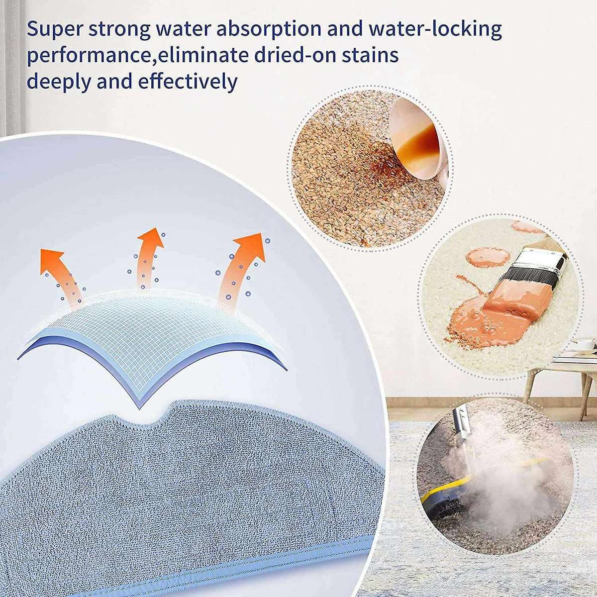 10 Pcs for Xiaomi Roborock T7s Plus, Rolling Brush Filter Side Brush