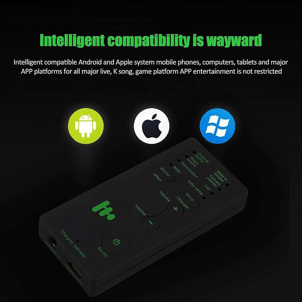 Voice Changer Adapter 8 Voice Changeing Modes Microphone Disguiser