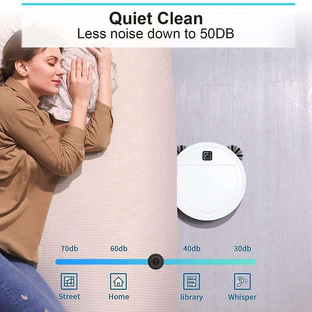 Robot Vacuum Cleaner - Super-thin Quiet, 1500pa Strong Suction