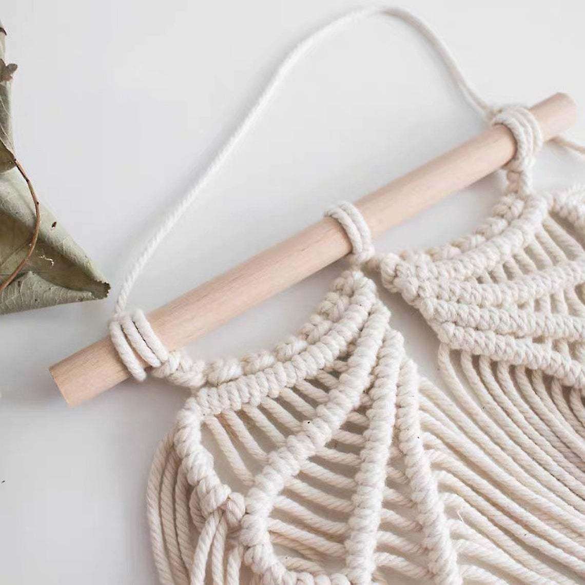 Macrame Woven Wall Hanging, Beautiful Angel Wings Tapestry