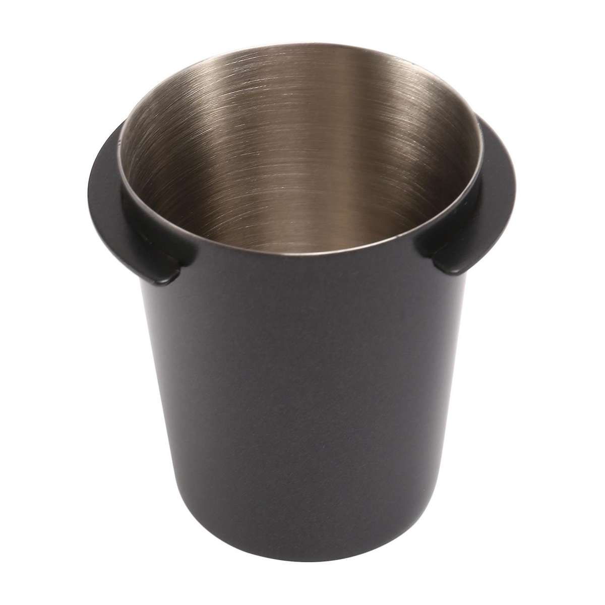 58mm Stainless Steel Dosing Cup Set,with Coffee Cleaning Brush,black