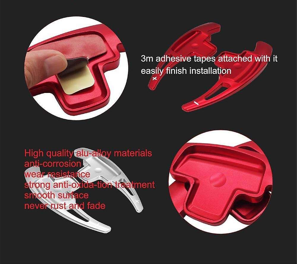 Steering Wheel Paddle Shifter Gear Shifter for Mercedes Benz A B(red)
