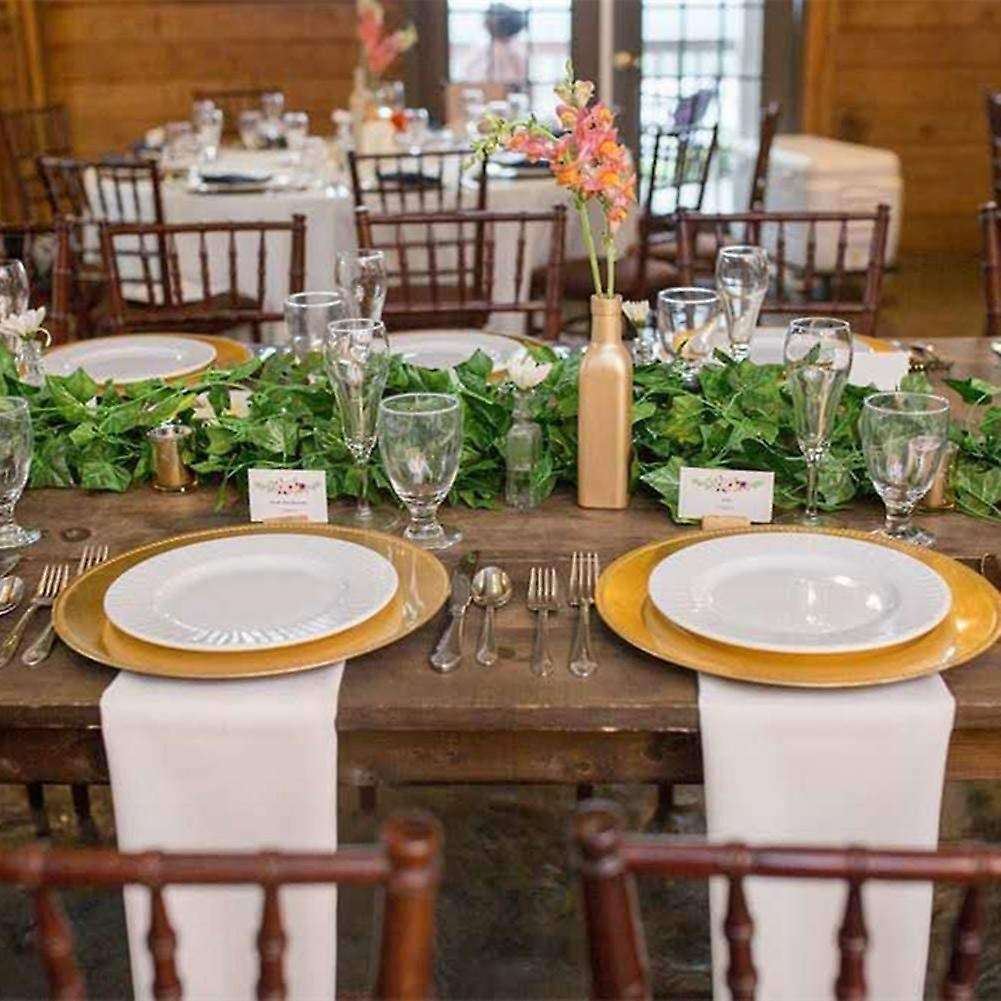 24 Pack Artificial Fake Ivy Leaves Garland Vine for Wedding Wall Room