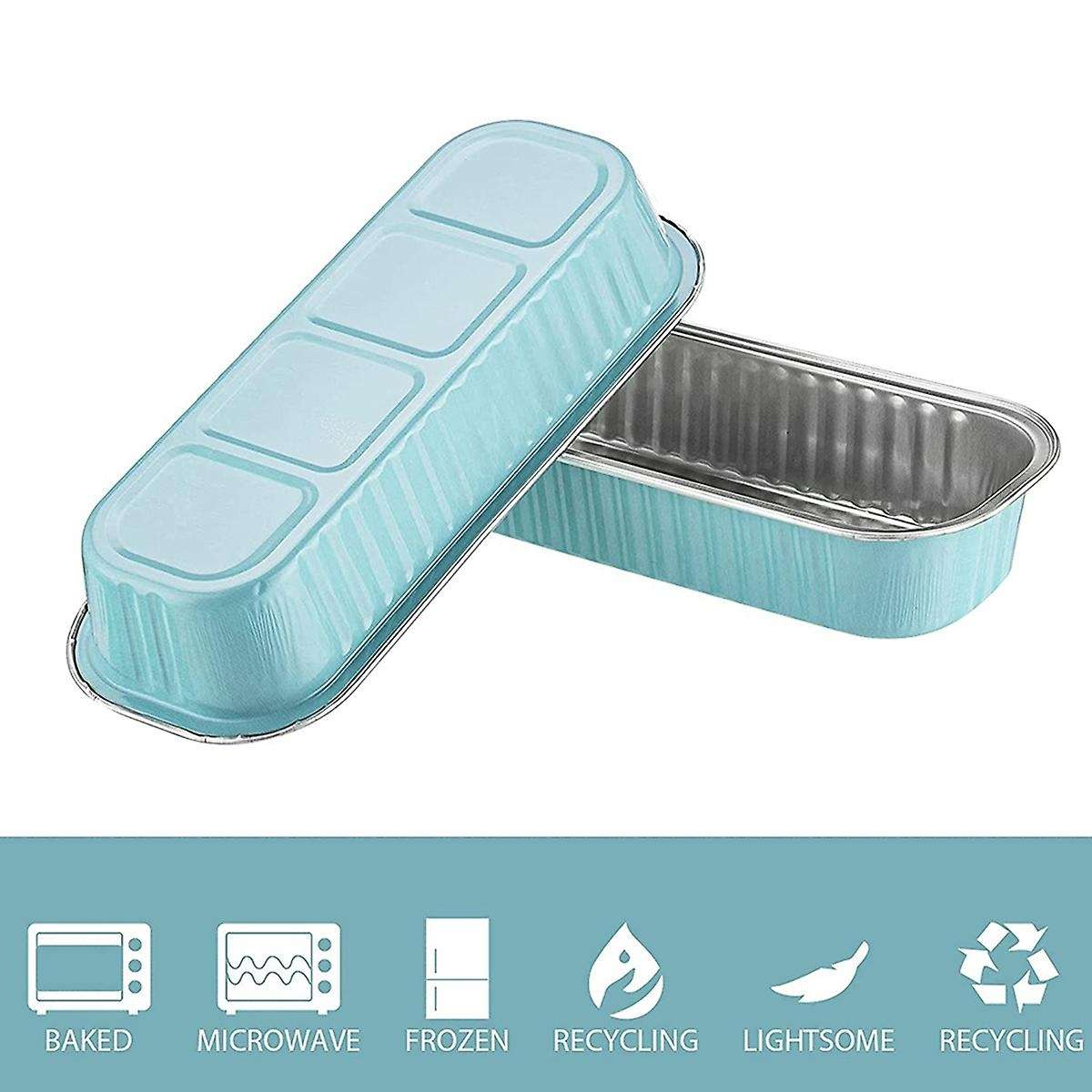 Aluminum Foil Bread Frying Pan,50pcs Disposable Mini Bread Pan