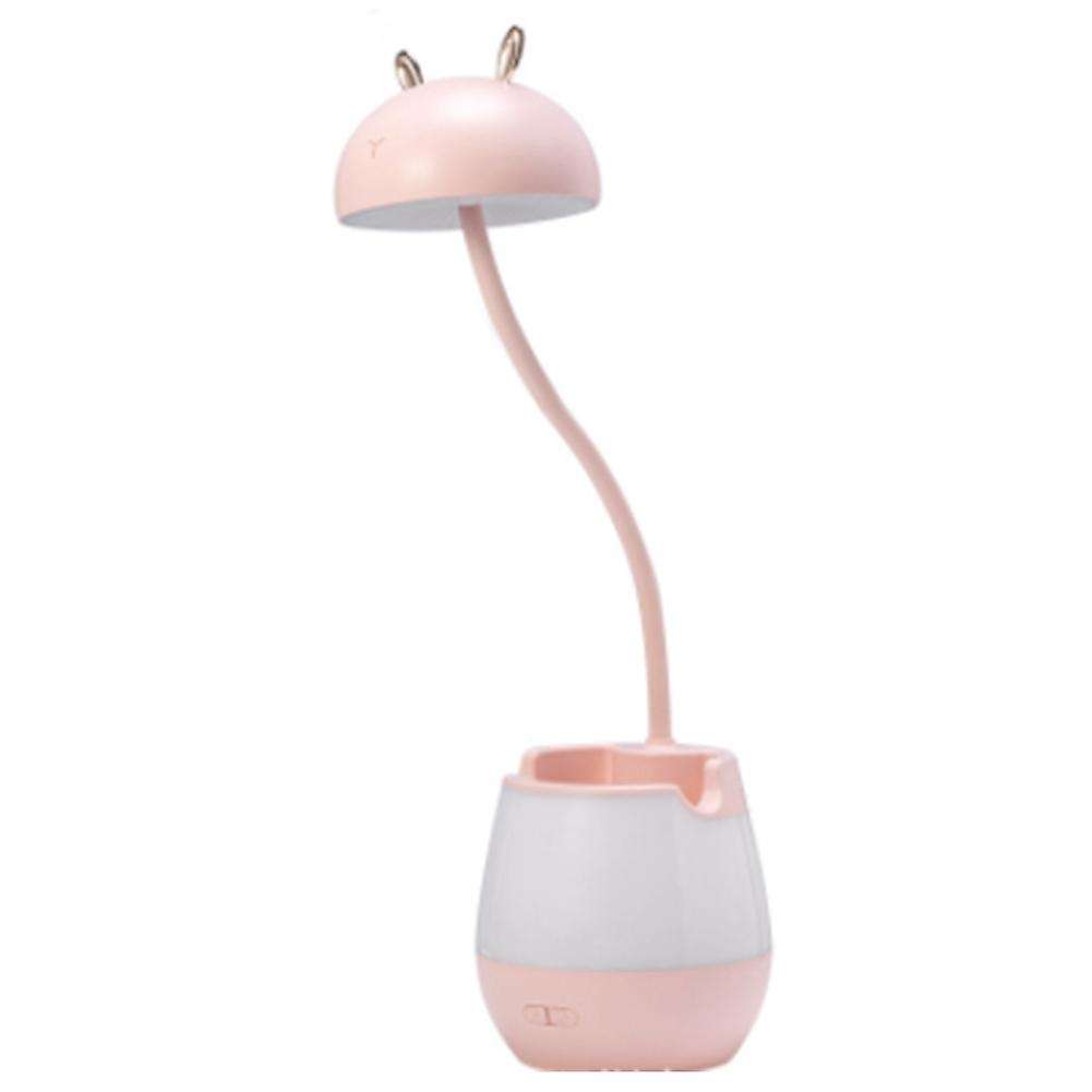 Children's Special Study Desk Mini Bedroom Bedside Eye Lamp Pink