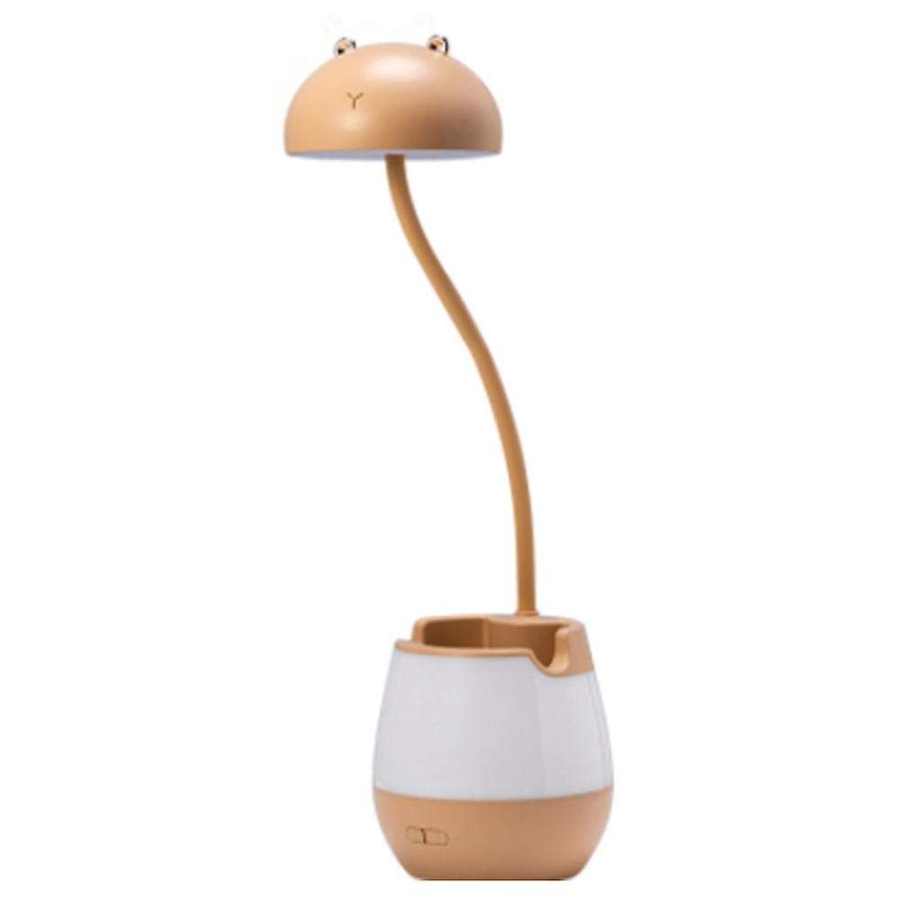 Children's Special Study Desk Mini Bedroom Bedside Eye Lamp Brown