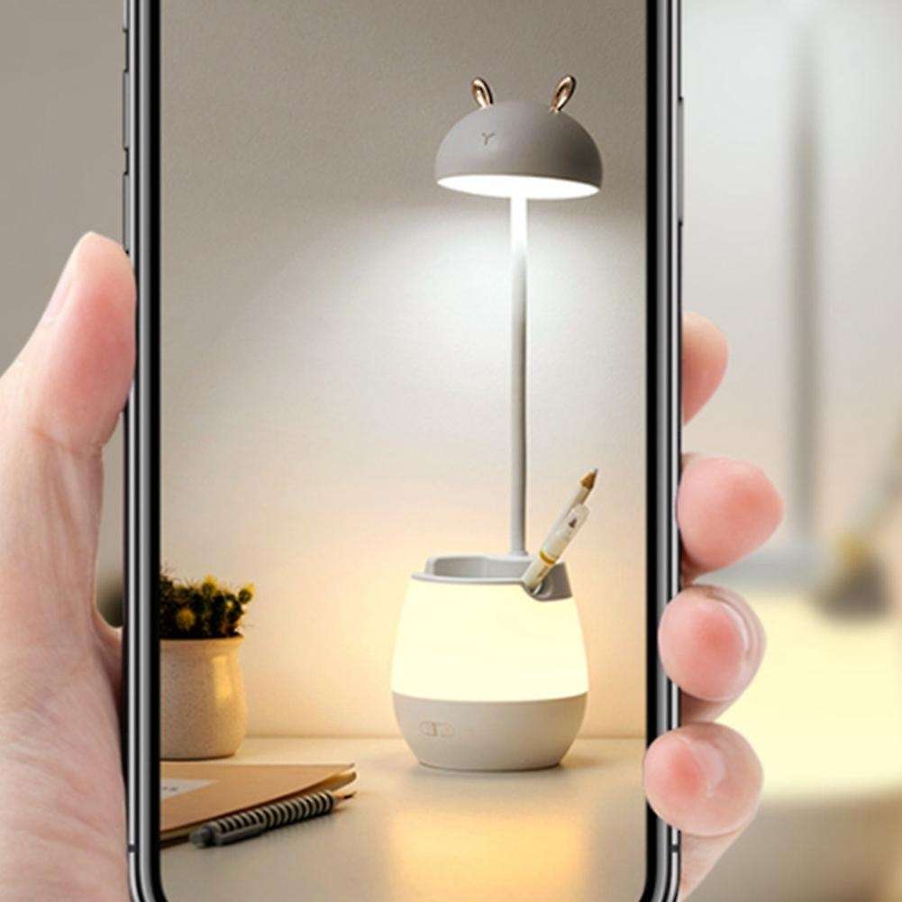 Children's Special Study Desk Mini Bedroom Bedside Eye Lamp Brown