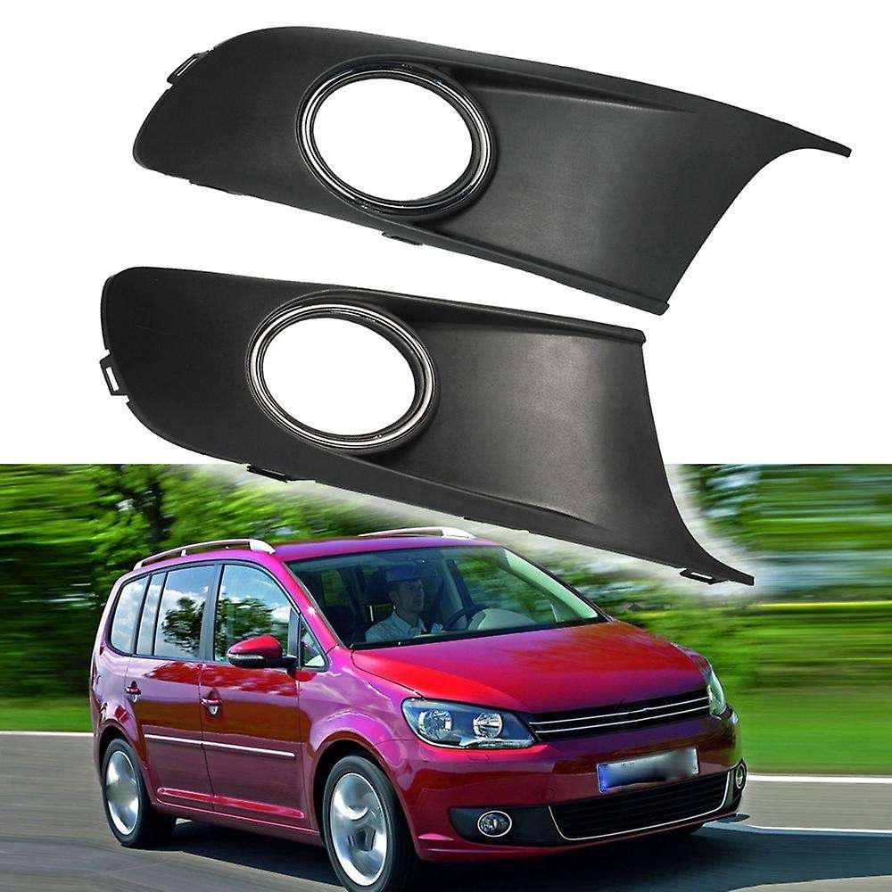 Chrome Car Front Bumper Fog Light Fog Lamp Vent Grille Grill Cover