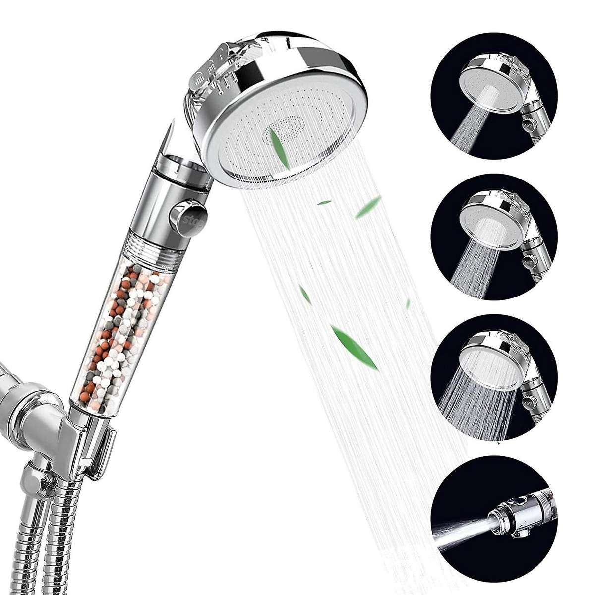 Shower Head,high Pressure 3 Mode Function Spray Handheld Showerheads