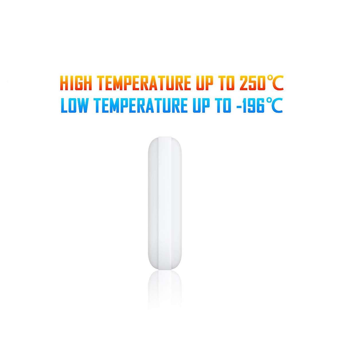 5 Pcs 25mm(1inch) Ptfe Magnetic Stirrer,white Laboratory Bar,stir Bar