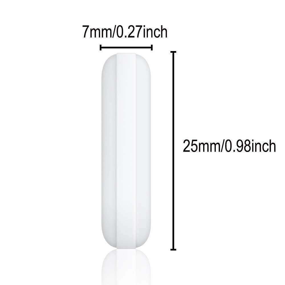 5 Pcs 25mm(1inch) Ptfe Magnetic Stirrer,white Laboratory Bar,stir Bar