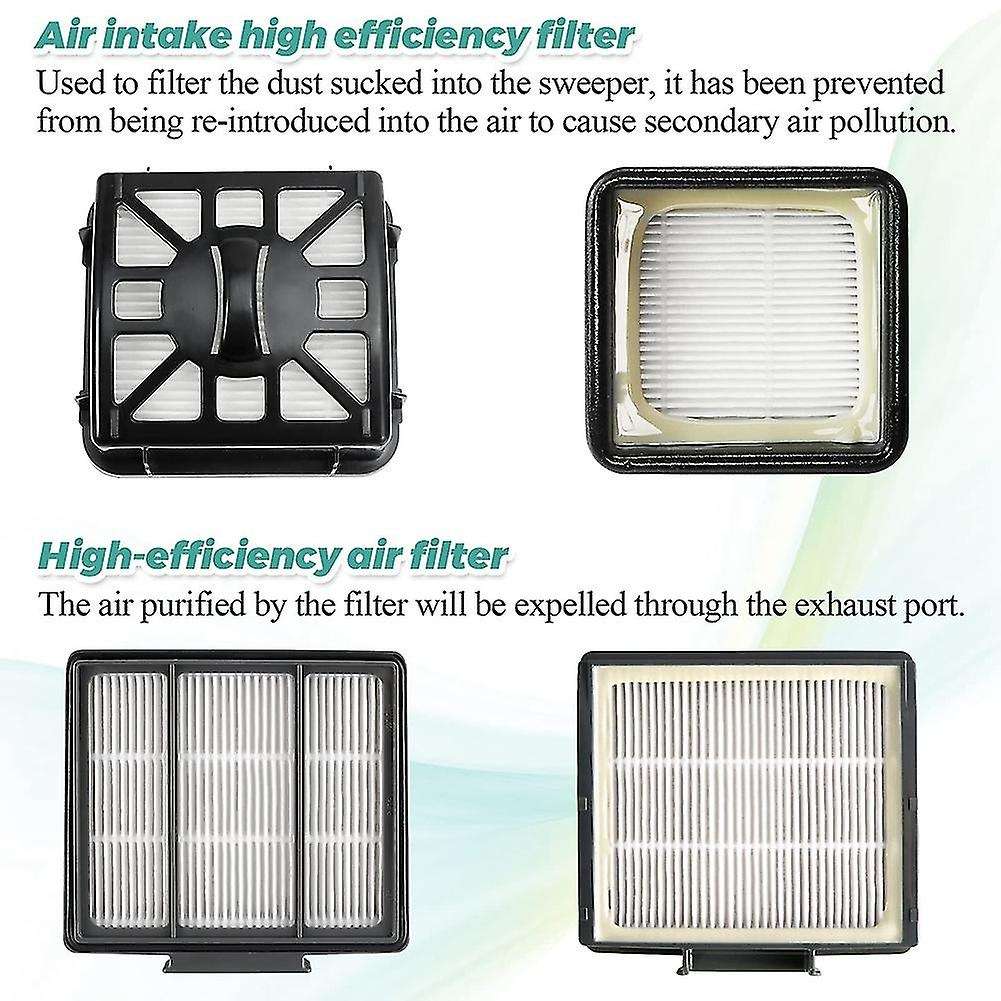 Replacement Side Brushes Hepa Filters Compatible for Shark Iq