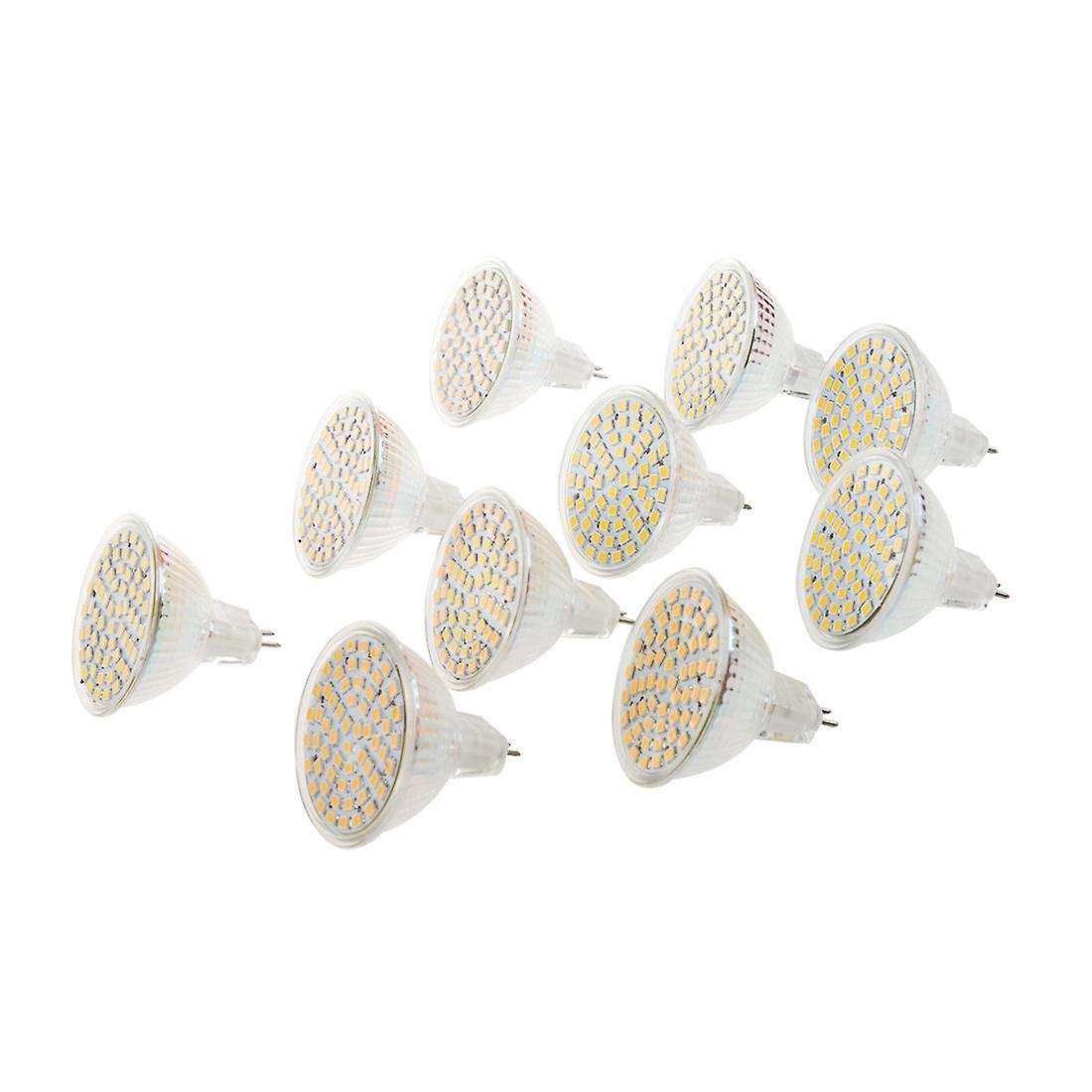 10 X Mr16 Gu 5.3 60 Smd Led Bulb Light Spot Light 3w Warm White Energy Saving