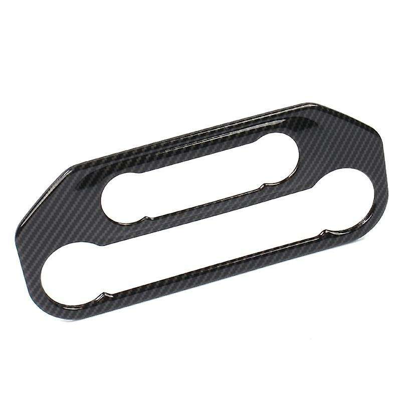 Center Control Air Conditioner Panel Cover Trim Sticker Carbon Fiber