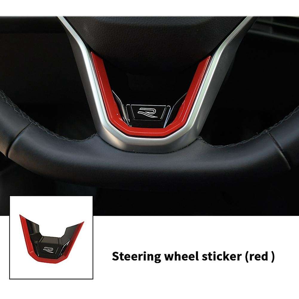 2x Red Car Steering Wheel Trim for Golf 8 Mk8 Accessories 2020 2021