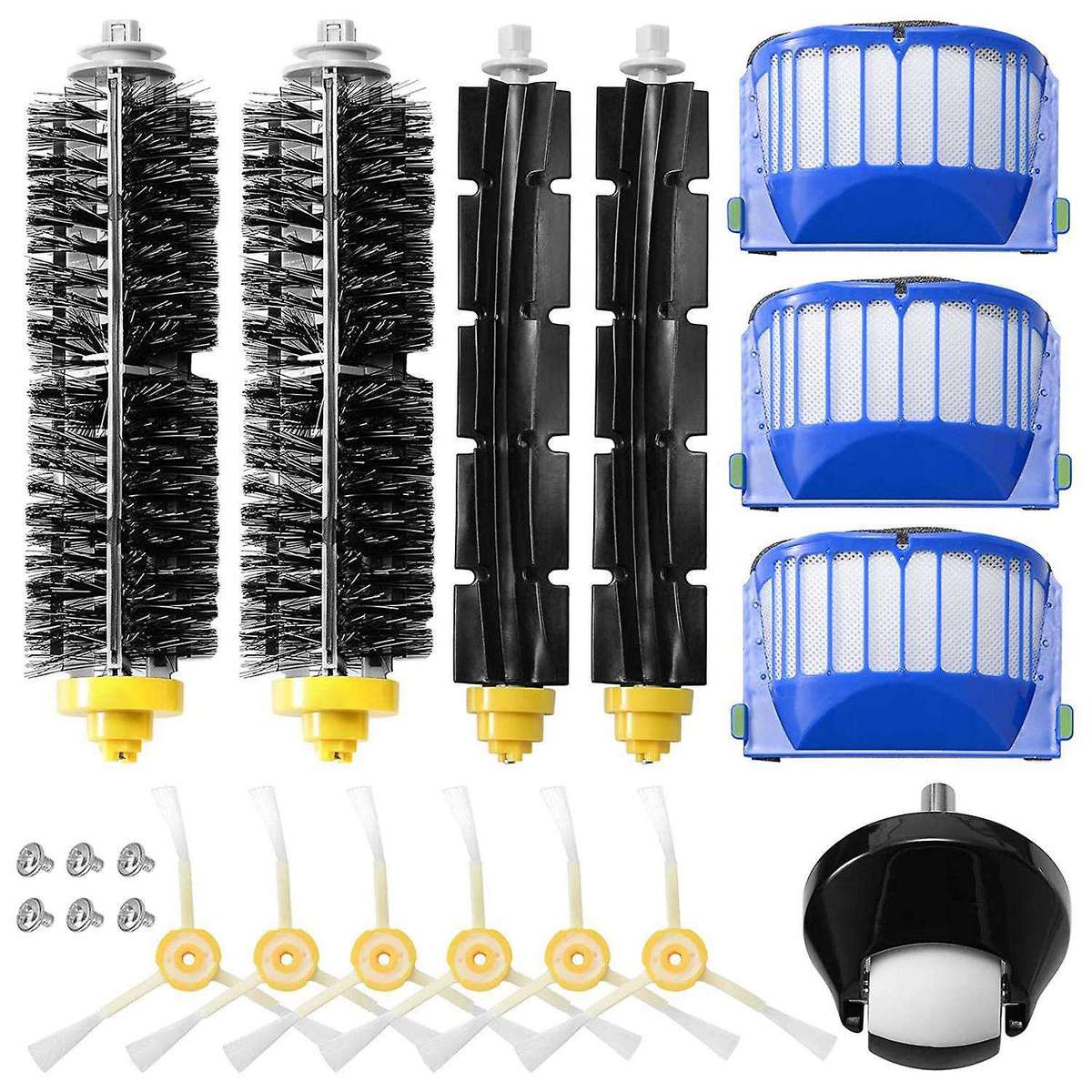 Main Side Brush Hepa Filter for Roomba 600 Series 605 606 610 615 620