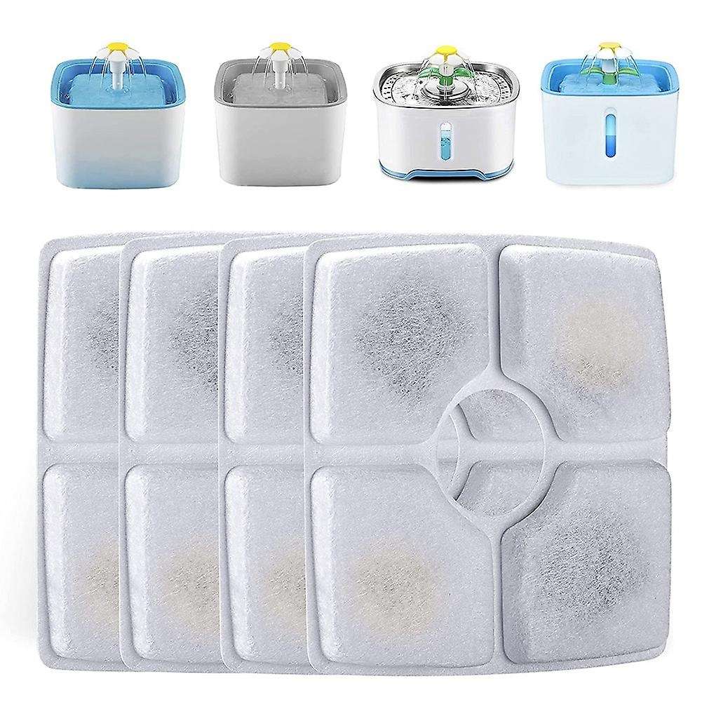 16pcs Cat Dog Pet Filter 4 Filter Elements for Square Water Dispenser