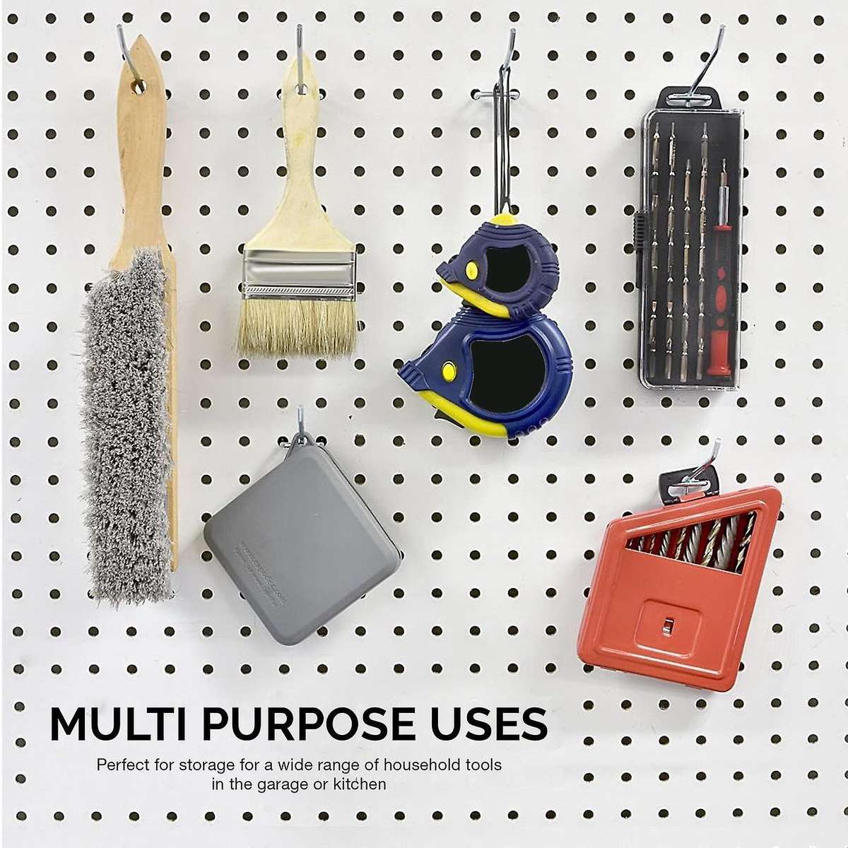 50 Piece Pegboard Hooks Metal ,peg Locks for Organizing Tools