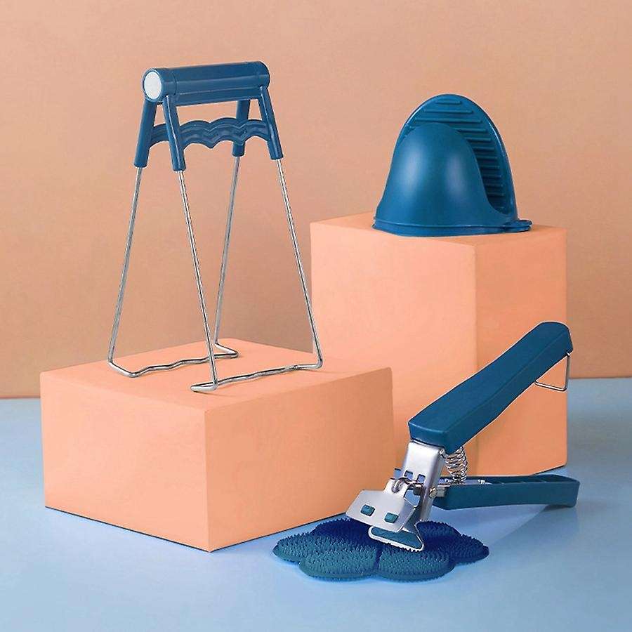 Kitchen Tongs,food Tongs Bowl Clip Retriever Gripper(black)