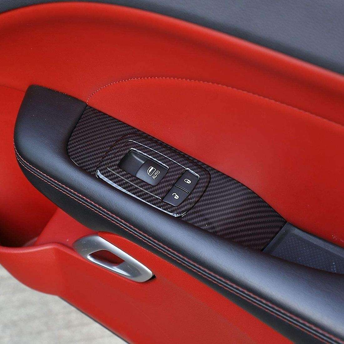 Window Lift Switch Button Panel Trim for Challenger 2015-2020(black )