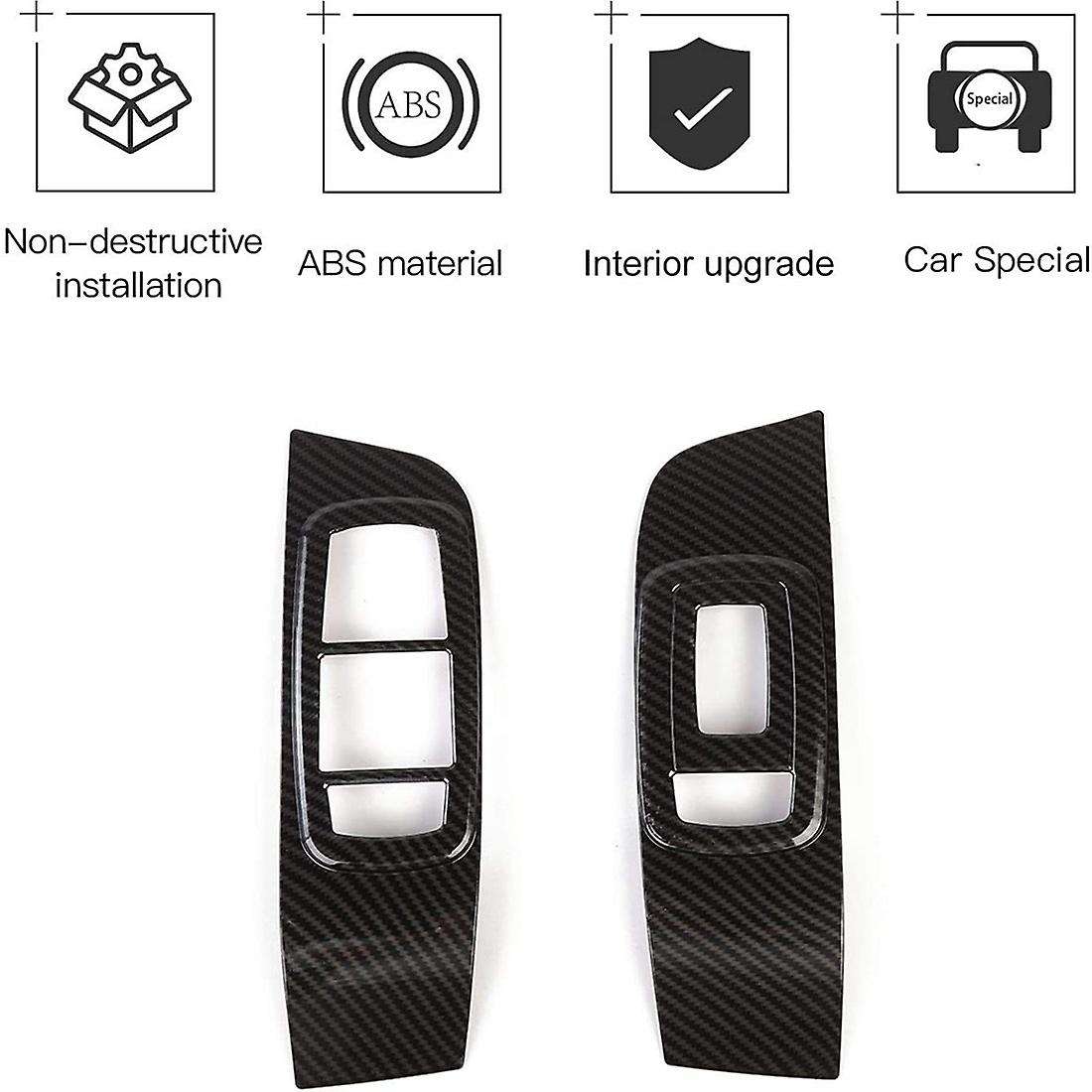 Window Lift Switch Button Panel Trim for Challenger 2015-2020(black )