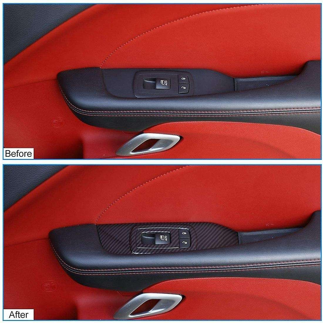 Window Lift Switch Button Panel Trim for Challenger 2015-2020(black )