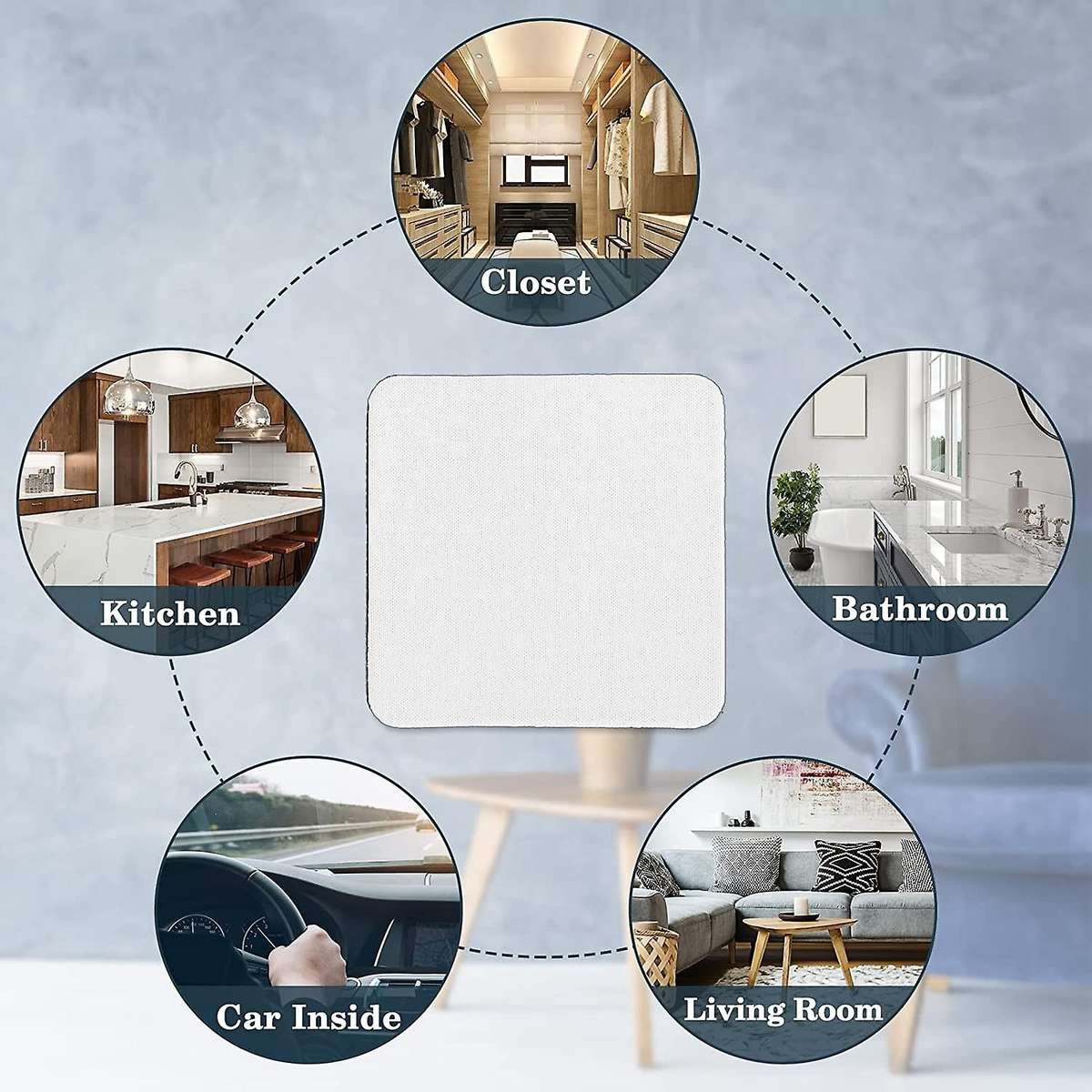 50pcs Square Sublimation Coaster Diy Coasters Heat Transfer Cup Mat