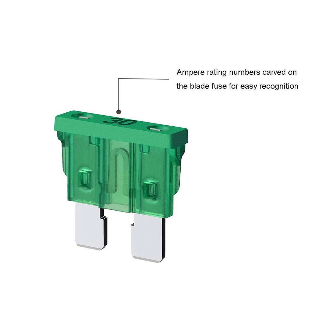 260pcs Standard Blade Car Fuse Assortment,medium Blade Fuses Kit