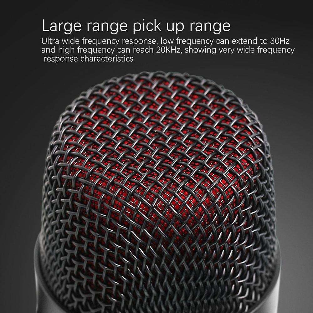 Condenser Usb Microphone for Studio Recording Live Streaming Video