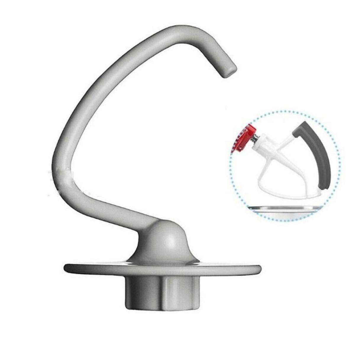 Dough Hook&flex Edge Beater Parts for 4.5-5 Qt Food Edge Bowl Scraper