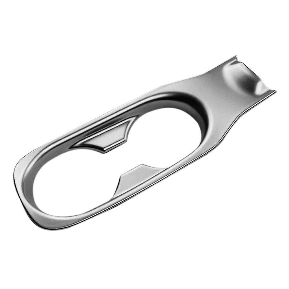 Matte Silver Cup Holder Cover for Toyota Corolla Cross 2021 2022 Rhd