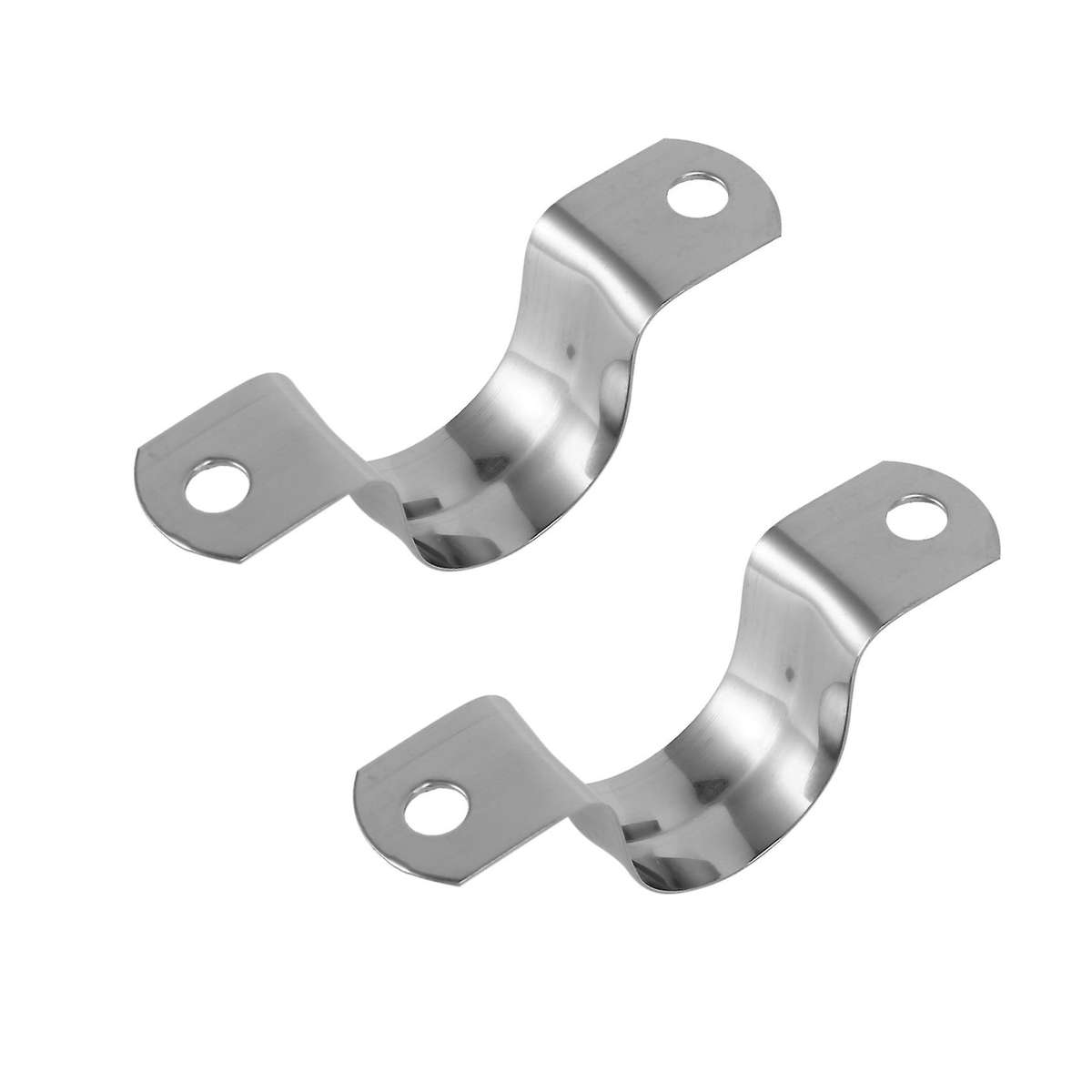 100 Pieces Of 25 Mm Stainless Steel U-shaped Pipe Clamp with Fastener