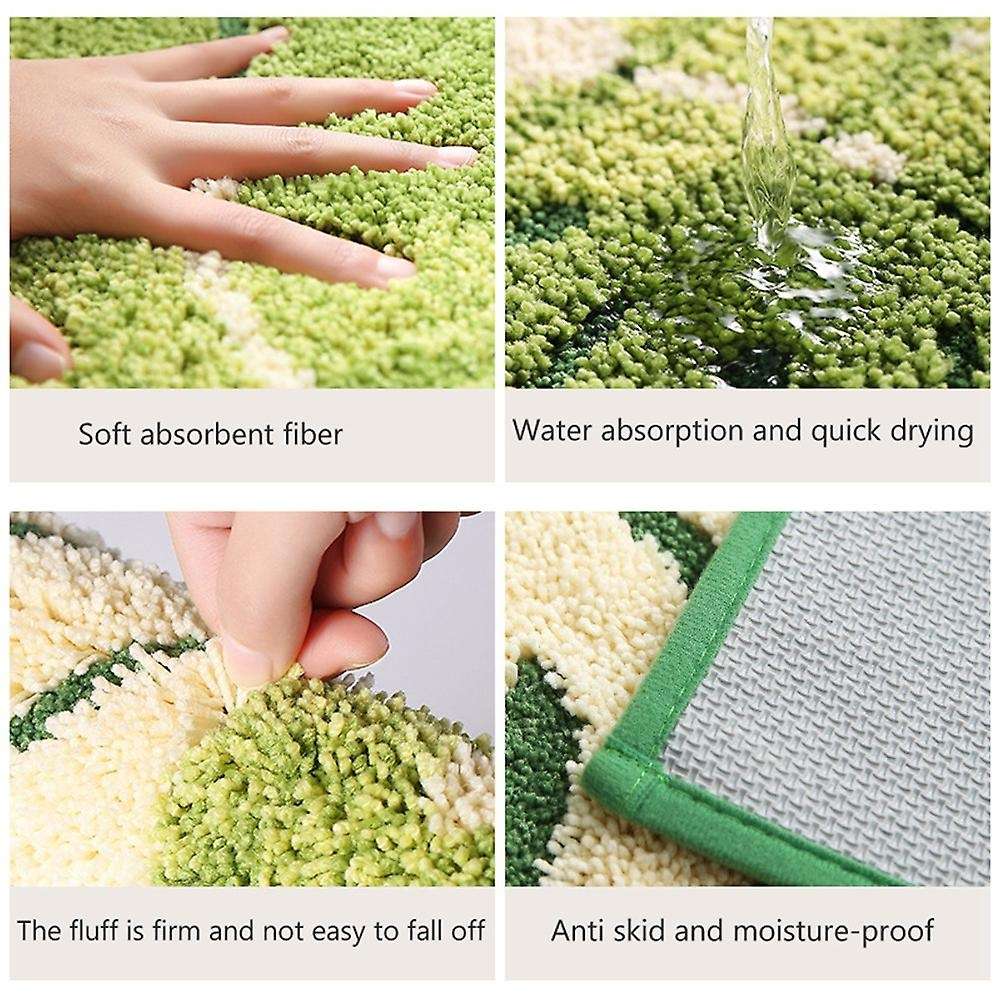 Bedroom Mat Leaves Pattern Doormat Anti-slip for Living Room Mats -1