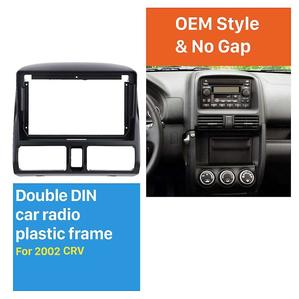 9 Inch 2 Din Car Stereo Radio Fascia Frame for Honda Crv 2002-2006
