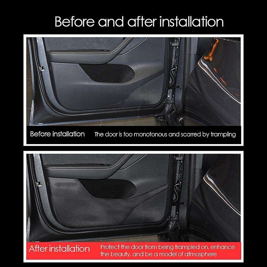 For Tesla Model Y 2021 Invisible Car Door Anti Kick Pad Protection 2