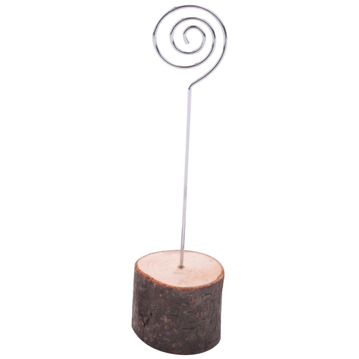 20 Pack Rustic Wood Place Card Holders, Picture Holder Stand Rustic