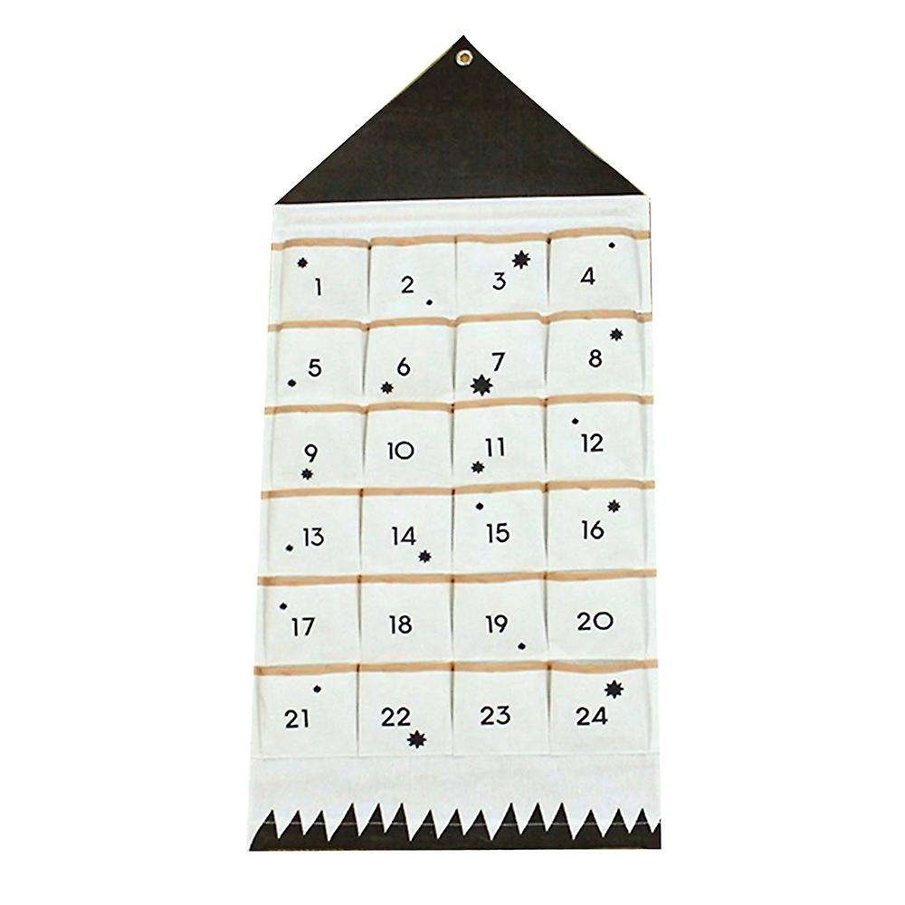 Christmas Calendar to Hanging Xmas Ornaments Advent Drawstring Bags