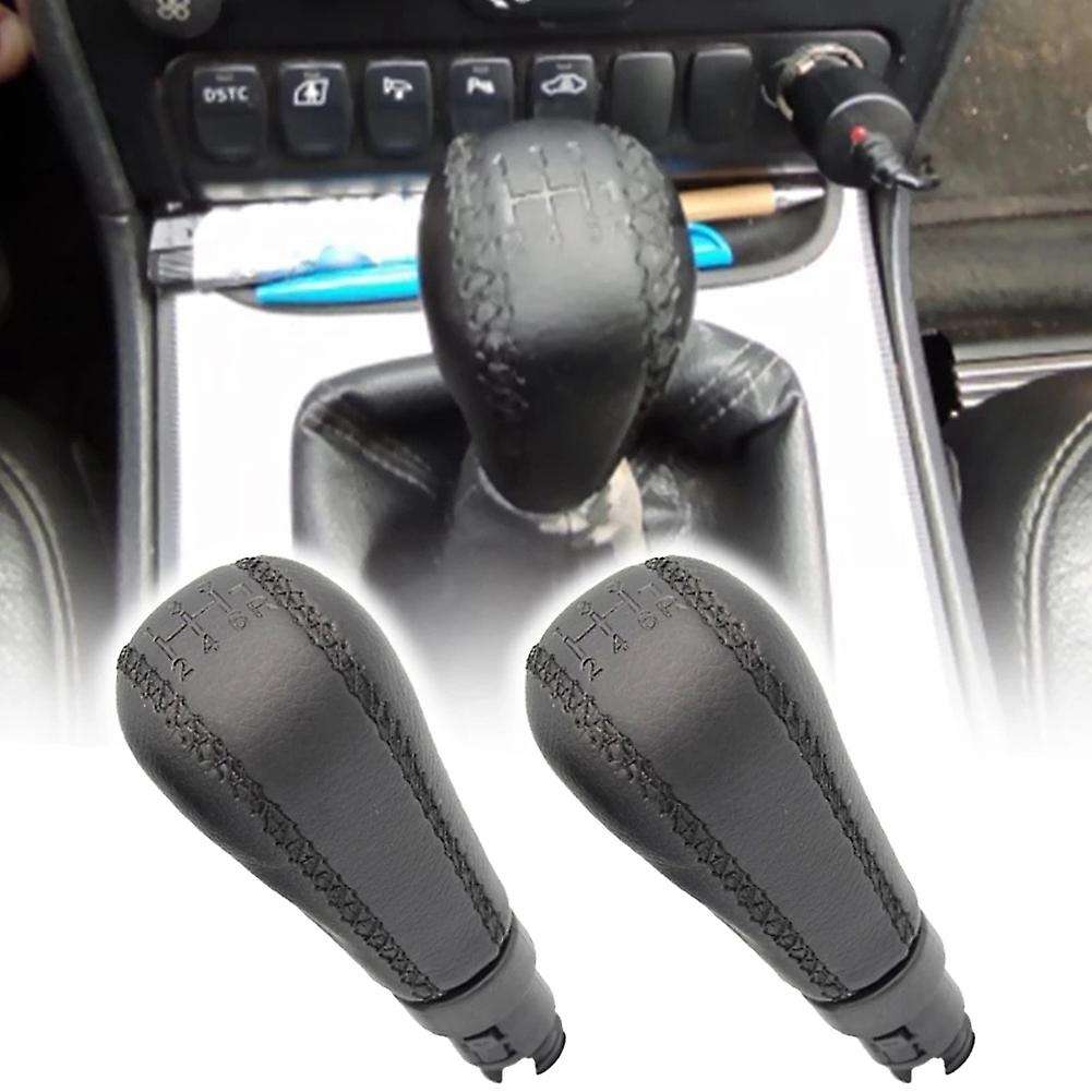 For Volvo S60 S80 V70 Xc70 Pu Leather Gear Shift Knob Handball 5speed