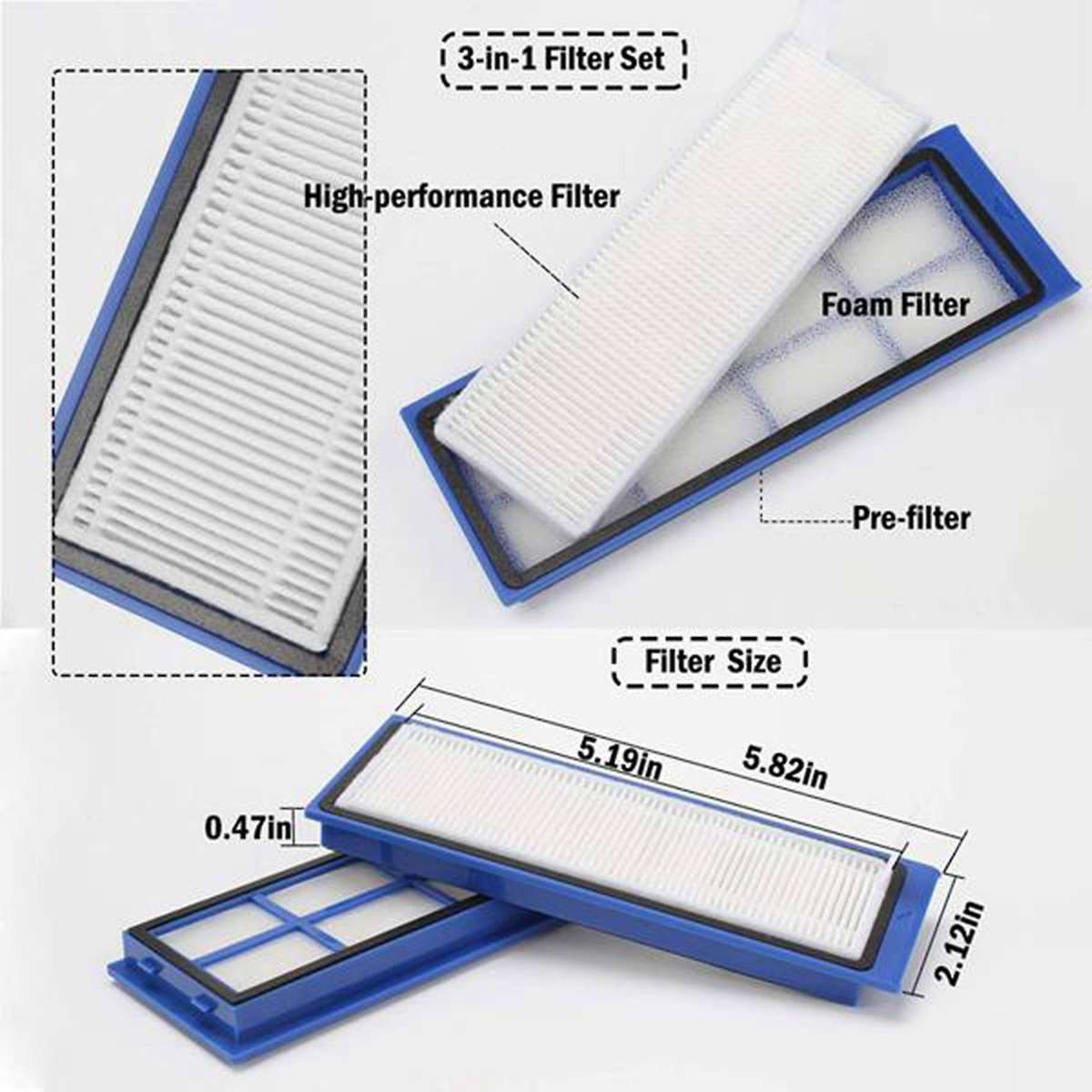 Main Side Brush Hepa Filter Mopping Cloth for Anker Eufy Robovac L70