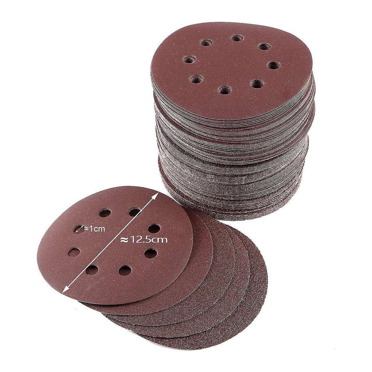 100 Pcs Sanding Discs Sandpaper Sanding Sheets 40 60 80 120 240 Grits
