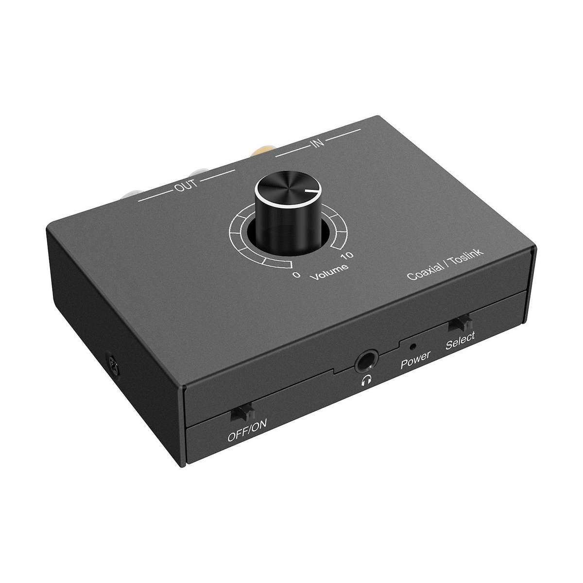 Dac Audio Converter, Toslink to Coaxial Digital to Analog Converte