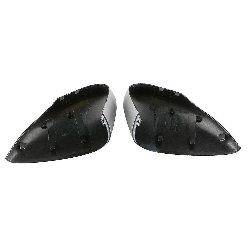 1pair Left Right Door Wing Rearview Mirror Cover Mirror Cap White