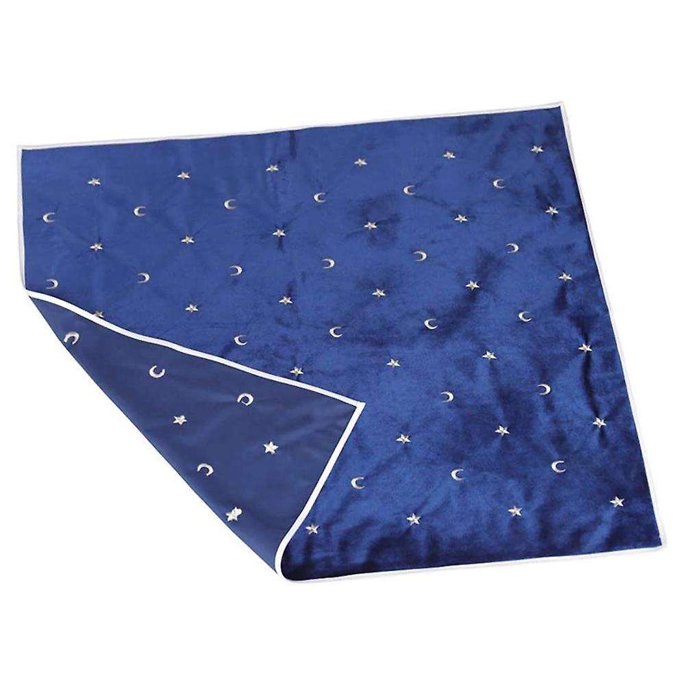 Altar Tarot Tablecloth Velvet Tarot Divination Tablecloth Blue
