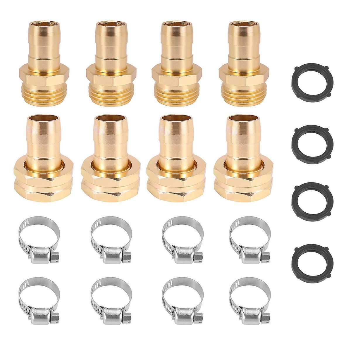 4 Pcs 3/4 Inch Garden Hose Mender End Repair Kit Garden Hose Fittings