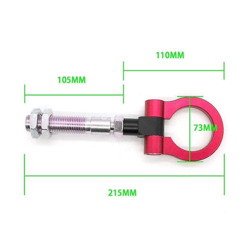 Red Folding Ring Racing Heavy Duty Tow Hook for Hyundai Veloster